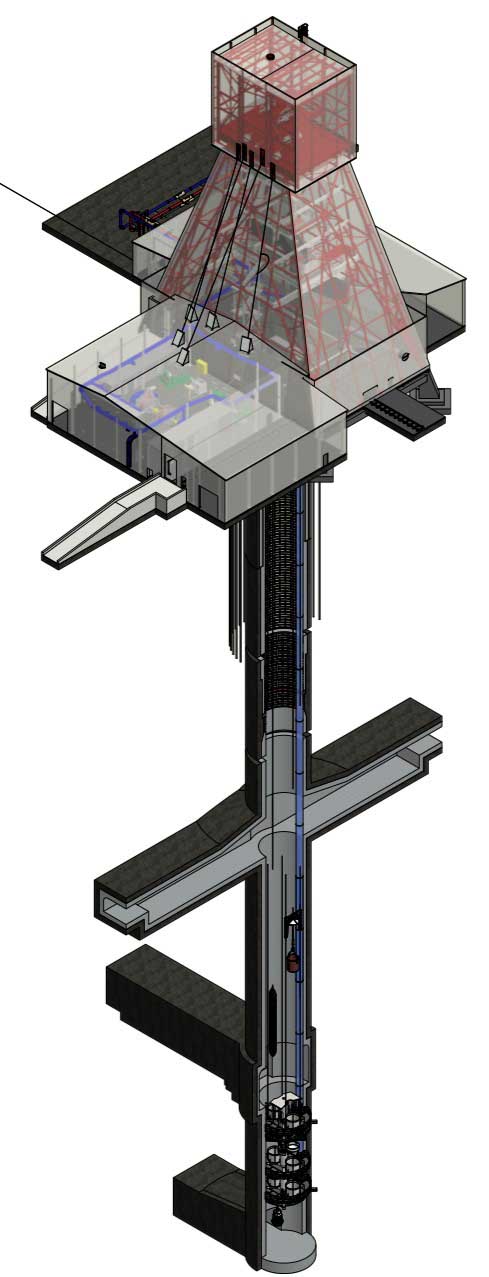 3D-Modell Schacht