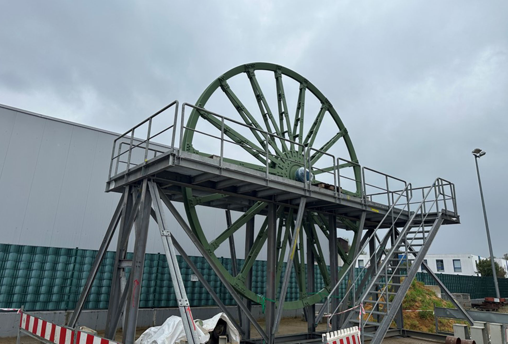 Übertage Aufnahme am Schacht Arnold, Bergwerk Robert Müser in Bochum