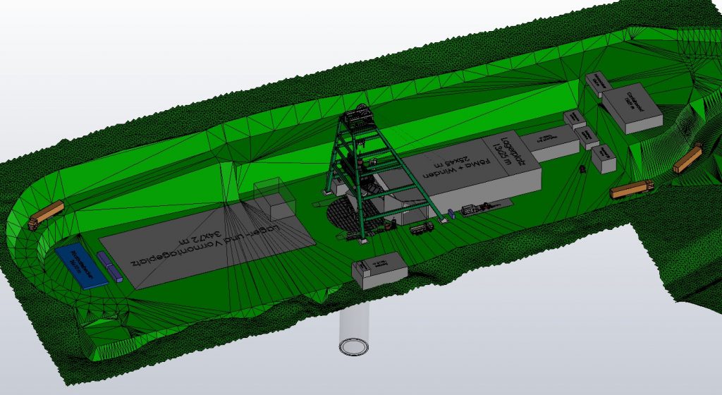 Asse 5 - 3D Darstellung der Baustelle