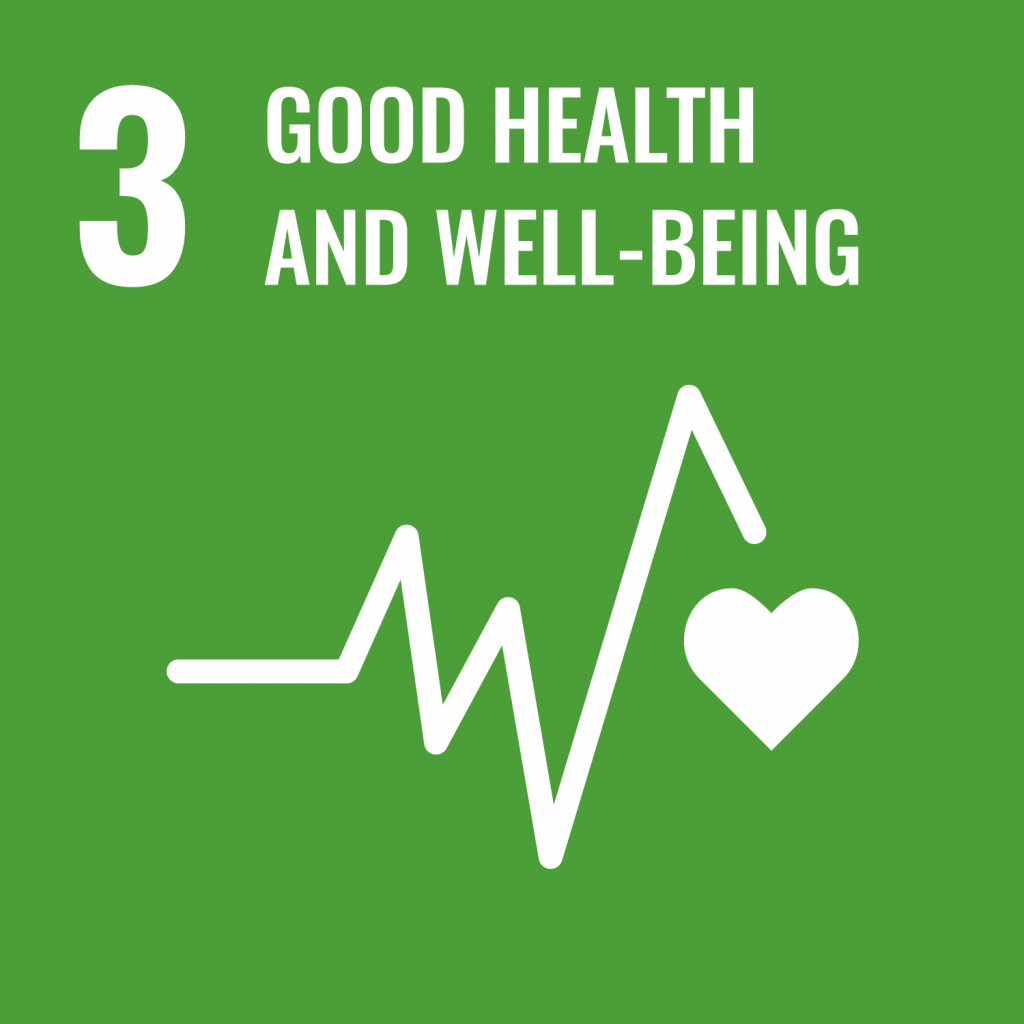 Grafik SDG - 3 Good Health and Well-Being